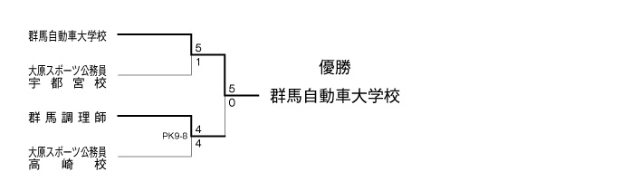 第24回全国専門学校サッカー選手権大会北関東予選 結果