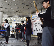 大阪府 芥川高校 和太鼓部・ダンス部・軽音ロック部・吹奏楽部のみなさん4