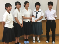 福岡県 福津市立福間中学校 生徒会のみなさん2