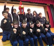 岩手県　伊保内高校　郷土芸能委員会のみなさん2