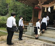 山口県　防府商工高校　三坂神社×防府商工ＰＲＯＪＥＣＴのみなさん2