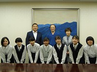 徳島県 川島高校 高1の総探で組んだ3人組・生徒会・クッキング部のみなさん3