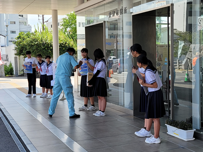 佐賀県 唐津市立第一中学校 生徒会のみなさん2