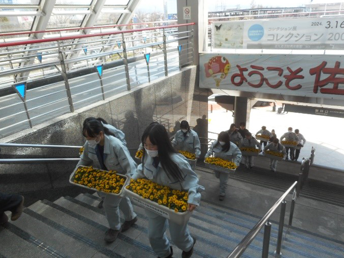 長野県　佐久平総合技術高校　農業科（生物サービス科植物活用コース）のみなさん3