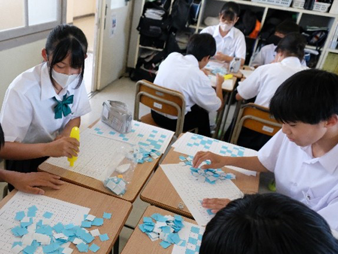 岡山県　岡山市立操南中学校　２７２人の１年生2
