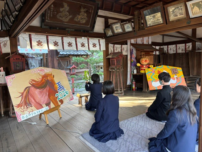 奈良県 郡山中学校 美術部のみなさん3