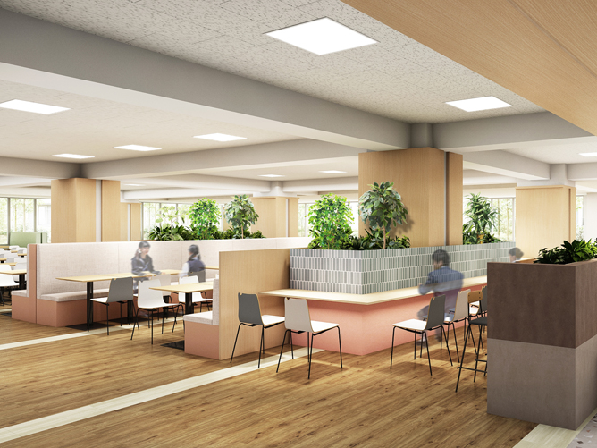 東海学園大学の学食