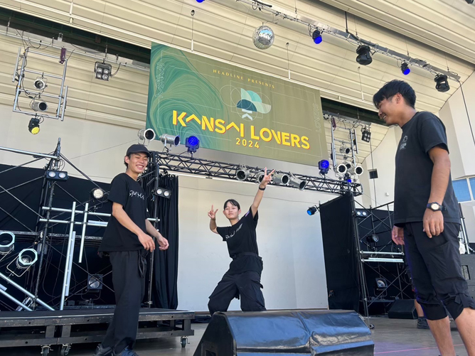 KANSAI LOVERSは大阪城音楽堂で行われる2Daysのイベント。仕込みからバラシまで担当をします。
