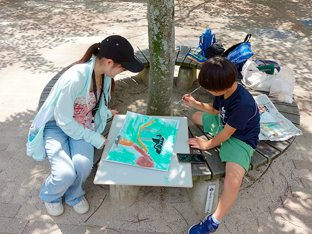 夏休み子ども写生大会2