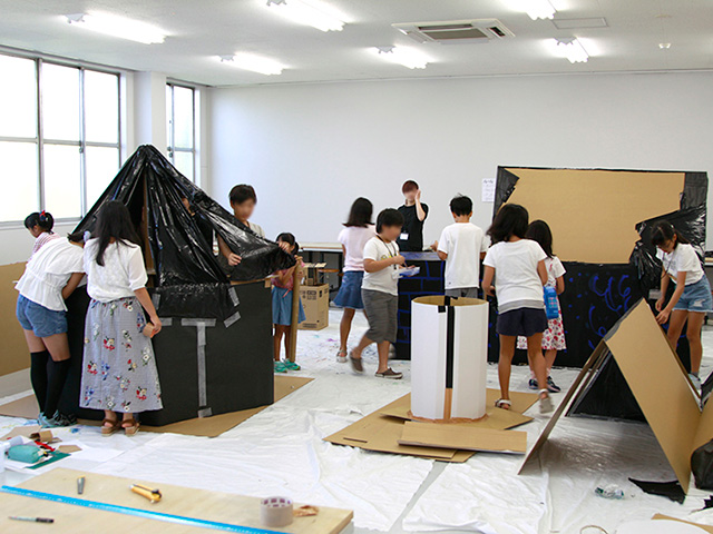 京都精華大学こどもガーデン「ダンジョンを作ろう！」3