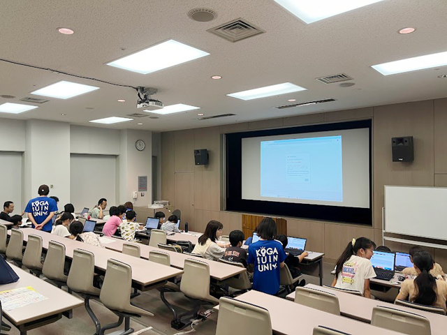 「プログラミングで音楽作りに挑戦
～駅メロだって再現できる！～
－第15回夏休み子どもいちょう塾－」2