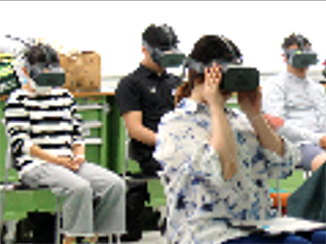 ＶＲを使用した救命蘇生講習会1