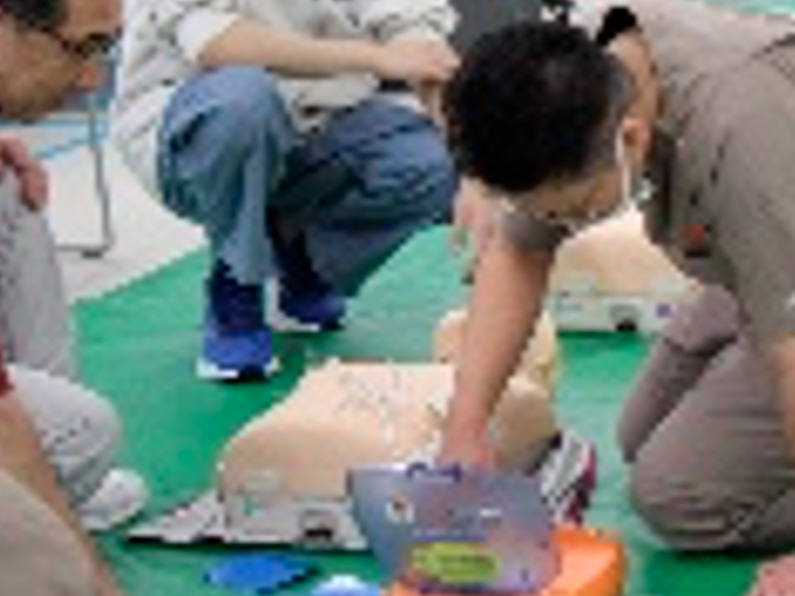 ＶＲを使用した救命蘇生講習会3